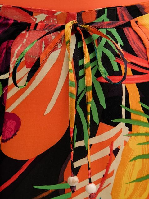 Desigual spodnie plażowe BAHAMAS PANT kolor czarny 25SWMW01