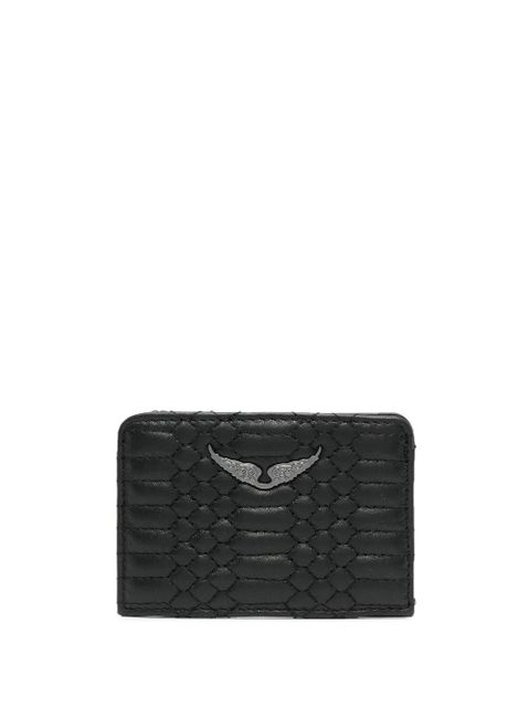 Zadig&Voltaire logo-plaque lambskin wallet - Black - zdjęcie produktu nr 1