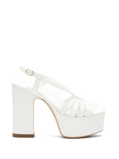 Casadei Elsa platform strap sandals - White - zdjęcie produktu nr 1