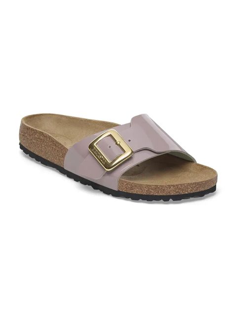 Birkenstock klapki Catalina Patent Cushion Buckle damskie kolor fioletowy 1029389