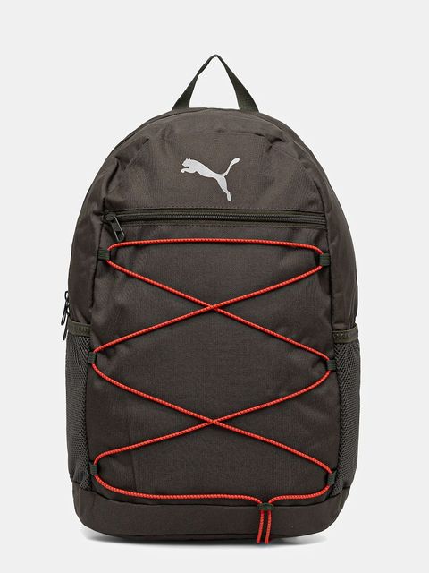 Puma plecak kolor zielony duży gładki 91181 - zdjęcie produktu nr 1