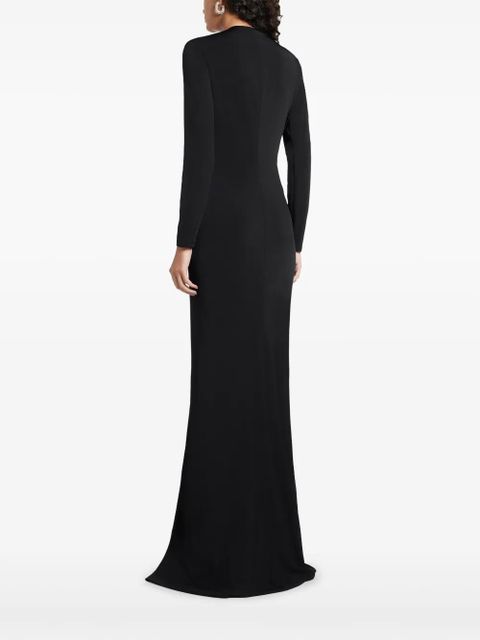 TOM FORD v-neck long sleeve dress - Black