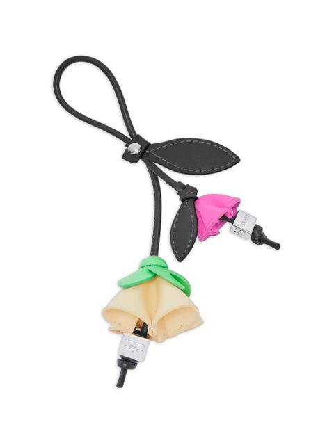 GANNI flower charm keyring - Black - zdjęcie produktu nr 1