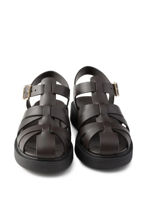 Prada leather sandals - Brown