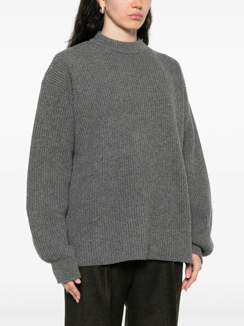 Jil Sander crew-neck sweater - Grey