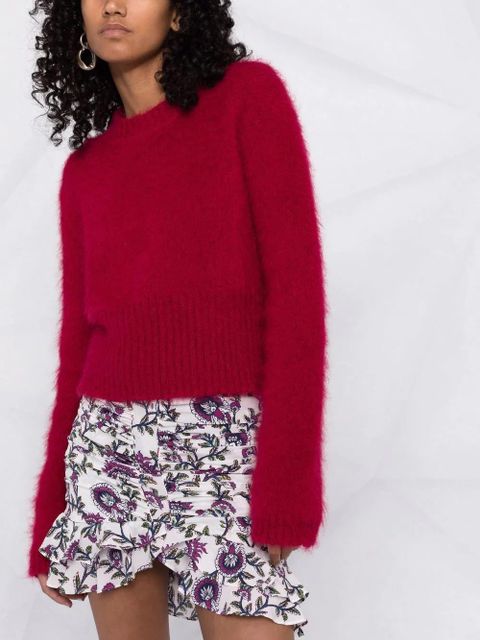 Isabel Marant Milendi floral mini skirt - White