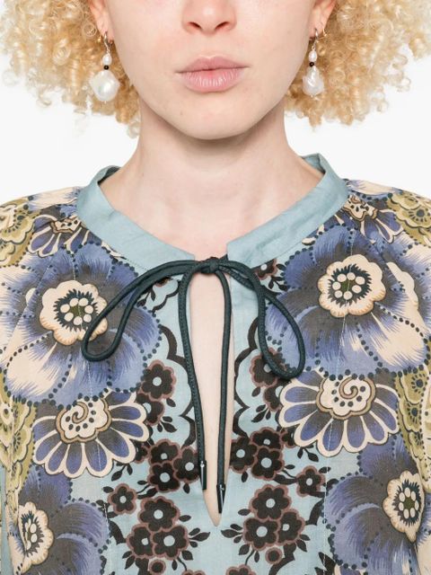 ALEMAIS Madalena floral-print blouse - Blue