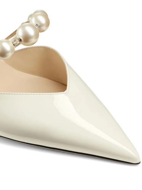 Jimmy Choo Aurelie patent pumps - White