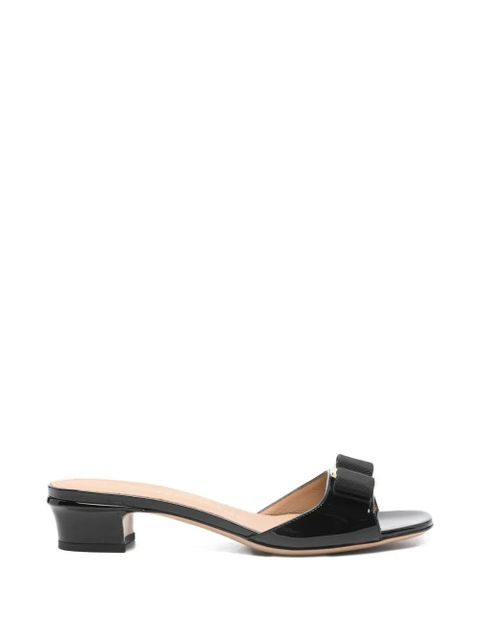 Ferragamo bow-detail sandals - Black - zdjęcie produktu nr 1