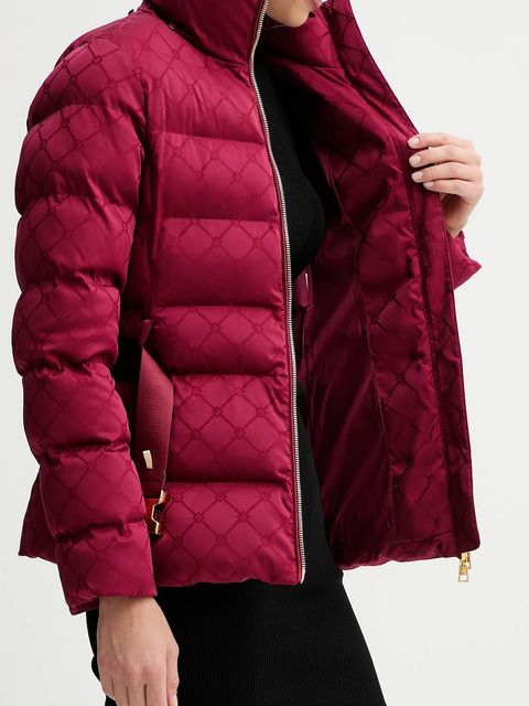 Elisabetta Franchi kurtka kolor bordowy zimowa PI83D56E2