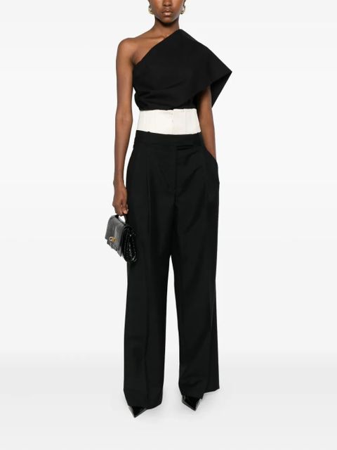 Róhe layered-effect pleated trousers - Black - zdjęcie produktu nr 2