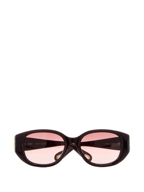Chloé oval-frame sunglasses - Brown - zdjęcie produktu nr 1