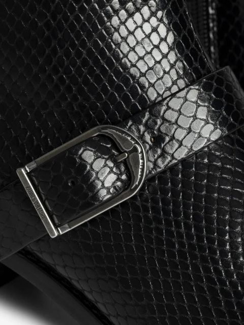Zadig&Voltaire Tylow Wild Mirror buckled cowboy boots - Black