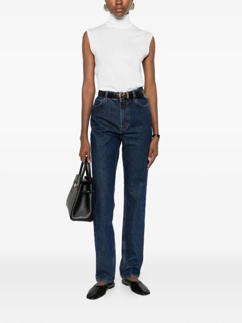 TOTEME turtleneck sleeveless top - White