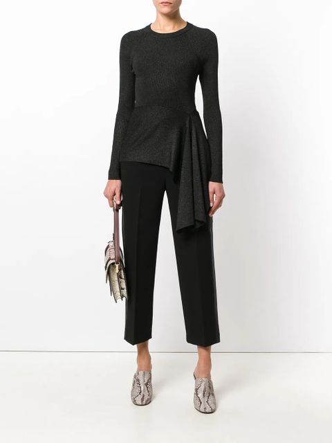 3.1 Phillip Lim ribbed side tie top - Black - zdjęcie produktu nr 2