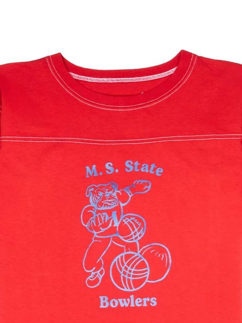 Maison Margiela state printed t-shirt - Red - zdjęcie produktu nr 2
