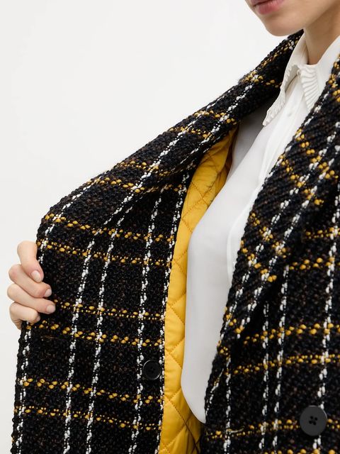 Silvian Heach płaszcz MARIN kolor brązowy GPA25197CP