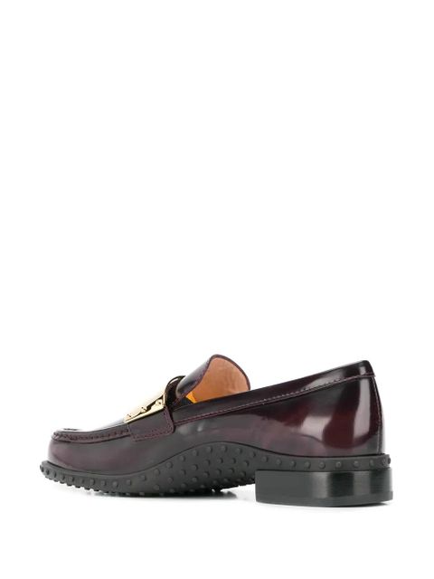 Tod's leather loafers - Red