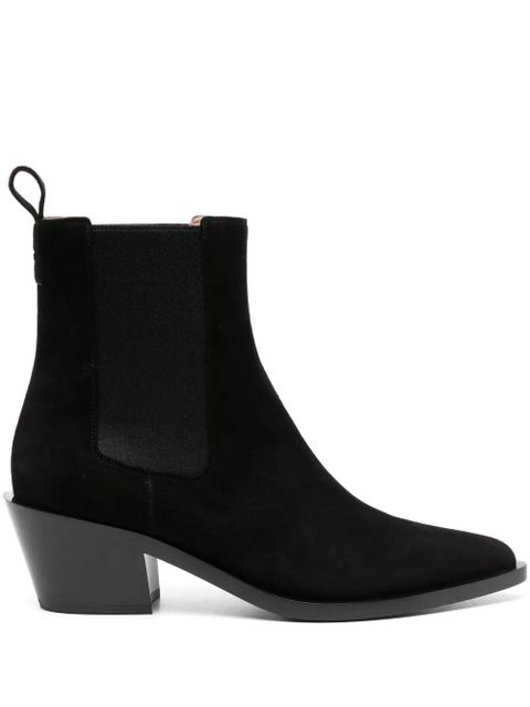 Gianvito Rossi Wylie 45mm suede boots - Black - zdjęcie produktu nr 1