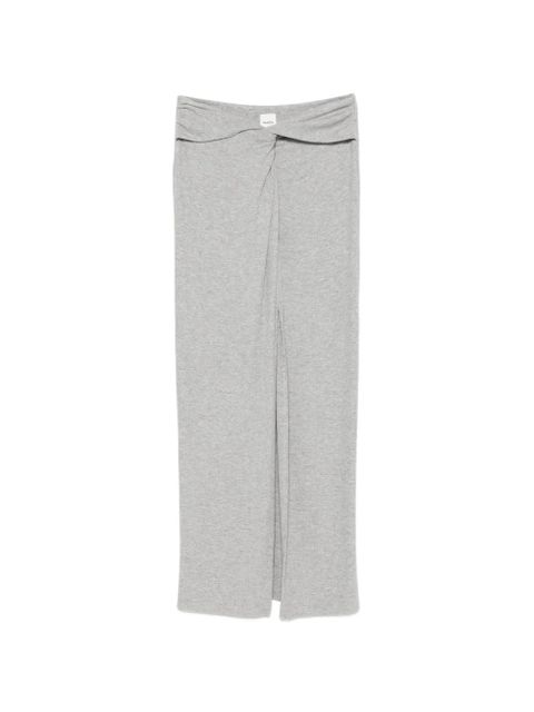 Nanushka Carlene twisted-front maxi skirt - Grey - zdjęcie produktu nr 1