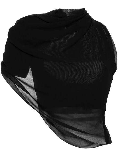 Jacquemus Le Haut Pablo chiffon blouse - Black - zdjęcie produktu nr 1