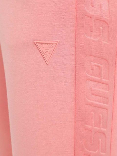 Guess spodnie dresowe ALLIE kolor różowy z nadrukiem V2YB18 K7UW2