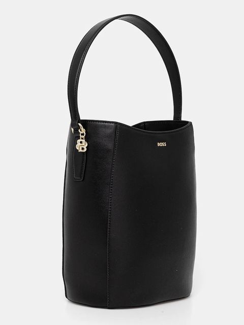 BOSS torebka skórzana kolor czarny 50552149 - zdjęcie produktu nr 2