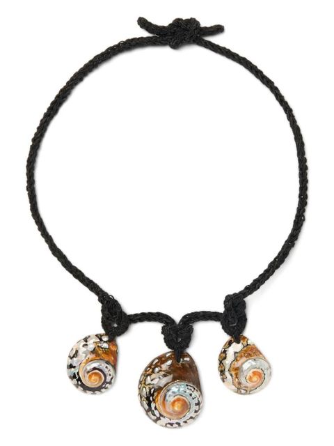 Alanui The Sound Of The Sea shell necklace - Black - zdjęcie produktu nr 1