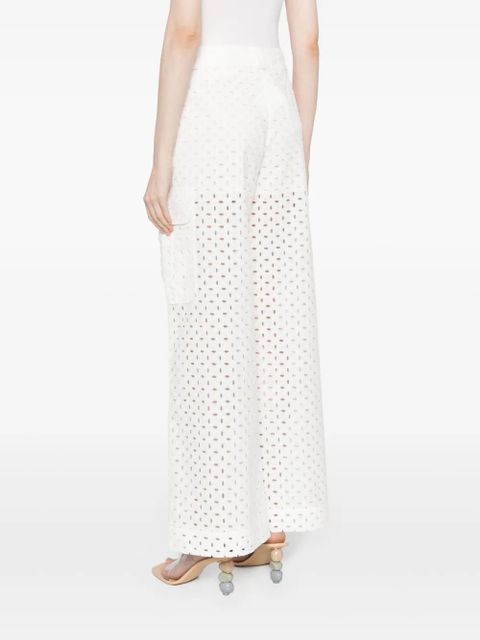 ZIMMERMANN Matchmaker Anglaise cotton trousers - White