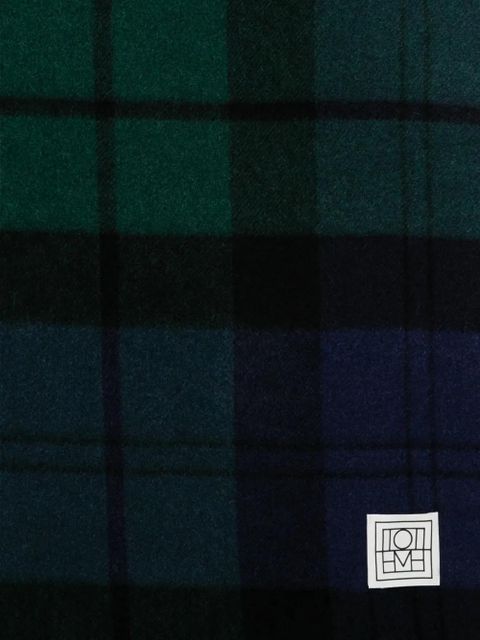 TOTEME checked cashmere scarf - Blue - zdjęcie produktu nr 2