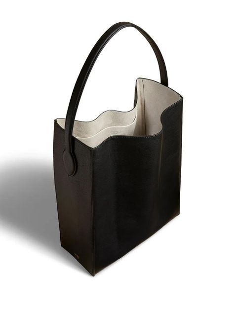 KHAITE The Frida leather tote bag - Black