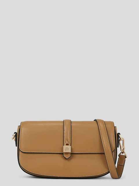 Karl Lagerfeld torebka skórzana K/AUTOGRAPH kolor brązowy A3W30152 - zdjęcie produktu nr 1