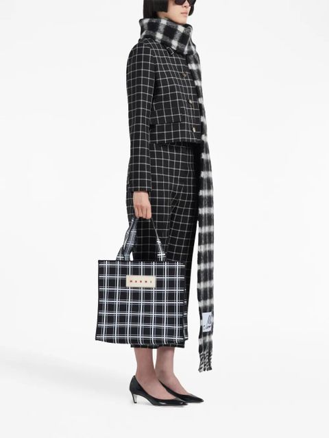 Marni checked wool trousers - Black - zdjęcie produktu nr 2