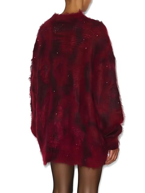 ISABEL MARANT Mickaella sequin-embellished pullover - Red