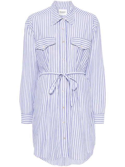 MARANT ÉTOILE Liliane striped shirt dress - Blue - zdjęcie produktu nr 1