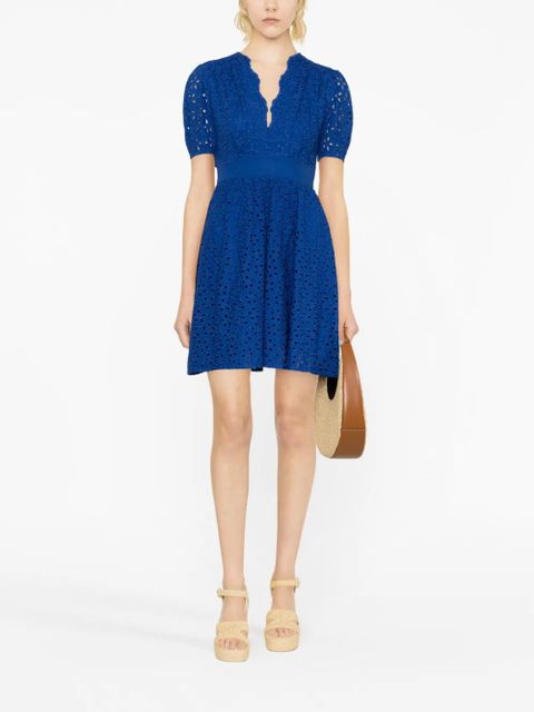 PINKO Aureo cotton belted dress - Blue - zdjęcie produktu nr 2