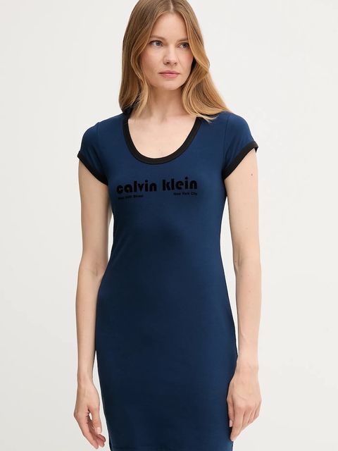 Calvin Klein Jeans sukienka kolor granatowy mini dopasowana LV047C259G - zdjęcie produktu nr 1