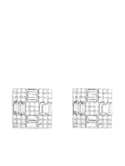 Magda Butrym square embellished earrings - Silver - zdjęcie produktu nr 1