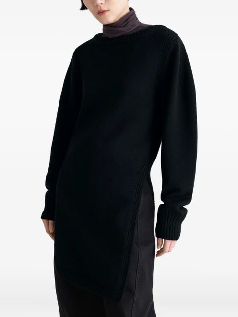 LEMAIRE side-slit sweater - Black - zdjęcie produktu nr 2