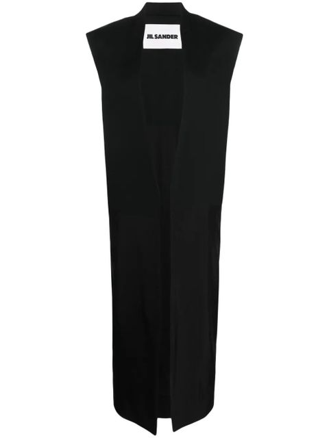 Jil Sander single-breasted tailored vest - Black - zdjęcie produktu nr 1