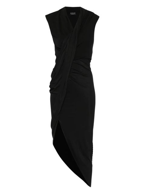 Balenciaga draped midi dress - Black - zdjęcie produktu nr 1