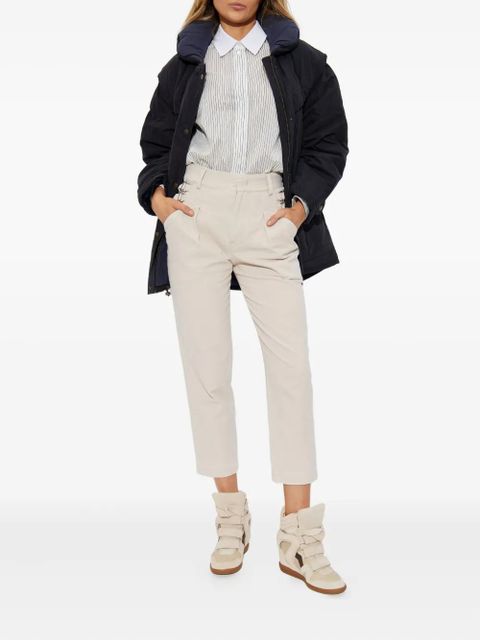 MARANT ÉTOILE Damone hooded buttoned coat - Black