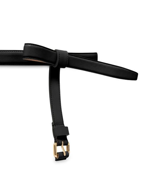 Moschino bow-detail leather belt - Black