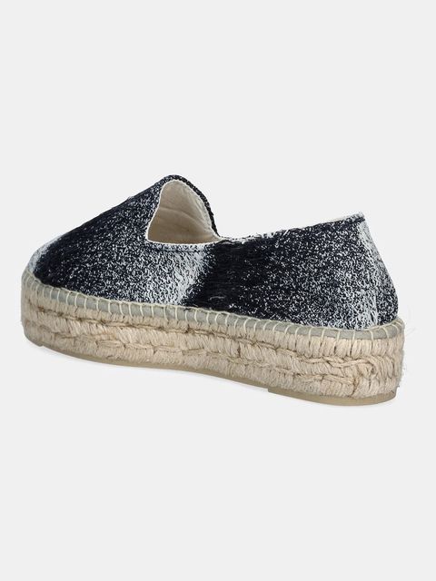 Manebi espadryle Double Sole Espadrilles kolor niebieski na platformie H 4.7 D0