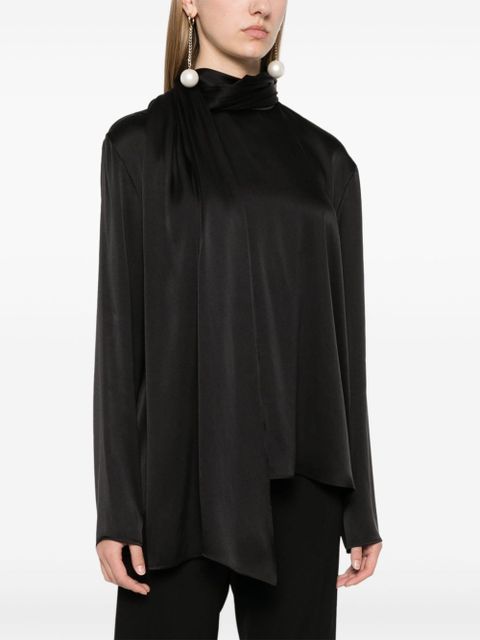Magda Butrym satin blouse - Black