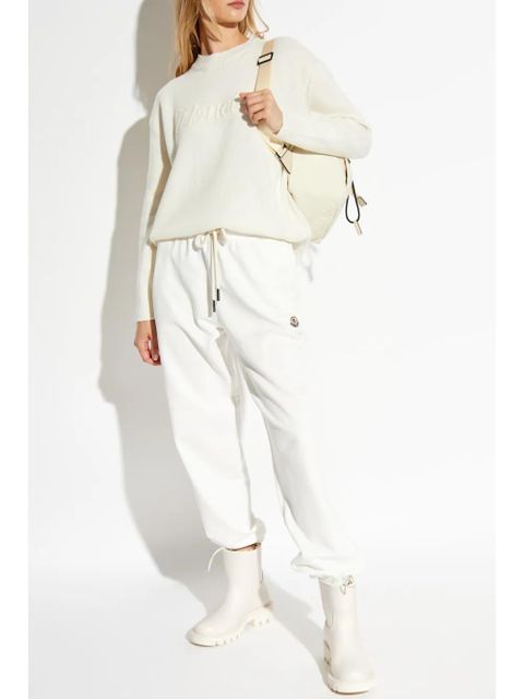 Moncler embroidered-logo sweatshirt - White - zdjęcie produktu nr 2