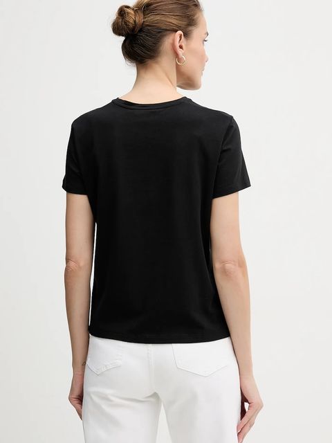 Tommy Hilfiger t-shirt damski kolor czarny WW0WW47809