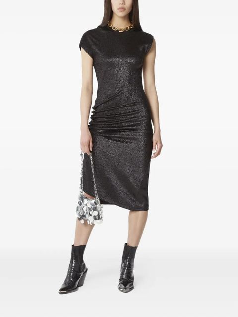 Rabanne Sparkle multi-layered chain mini bag - Grey