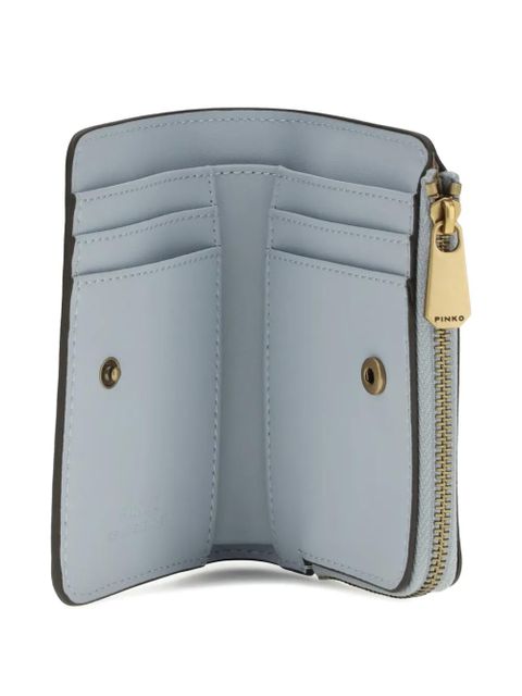 PINKO mini logo-plaque wallet - Blue