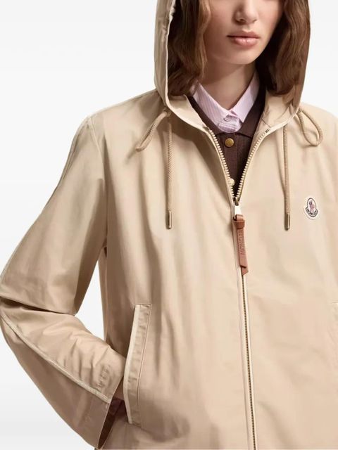Moncler hooded zip-fastening jacket - Neutrals